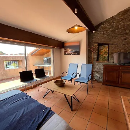 شقة 6coma6 Avec Terrasse Vue كولِيورْ